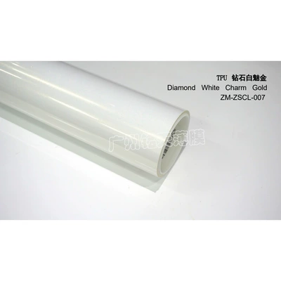 full car film, whole roll – Auto Color Change Film - imported-tpu-diamond-white-charming-gold-152-15m-roll