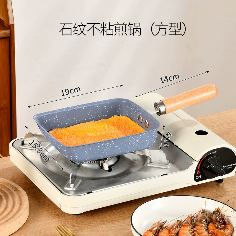 Толстый пшеничный камень антипригарный вок Домашняя сковорода стейк сковородка Индукционная плита газовая плита Подходящие для вок