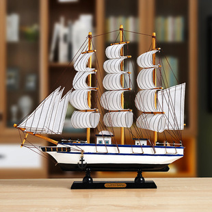 Home Creative Craft Decorations Sailing Model Wine Cabinet Room Bedroom Living Room Smooth Sailing Desktop Xiao Wang Jin