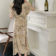 Improved Cheongsam Cotton Silk Nightgown Women's Summer Chubby Women's Young High-end Elegant New Chinese Style National Style Cotton Silk Long Dress