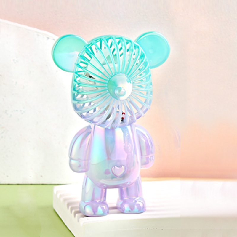 Mini Ventilador de Cuello Recargable USB de Plástico Portátil para Oficina y Dormitorio