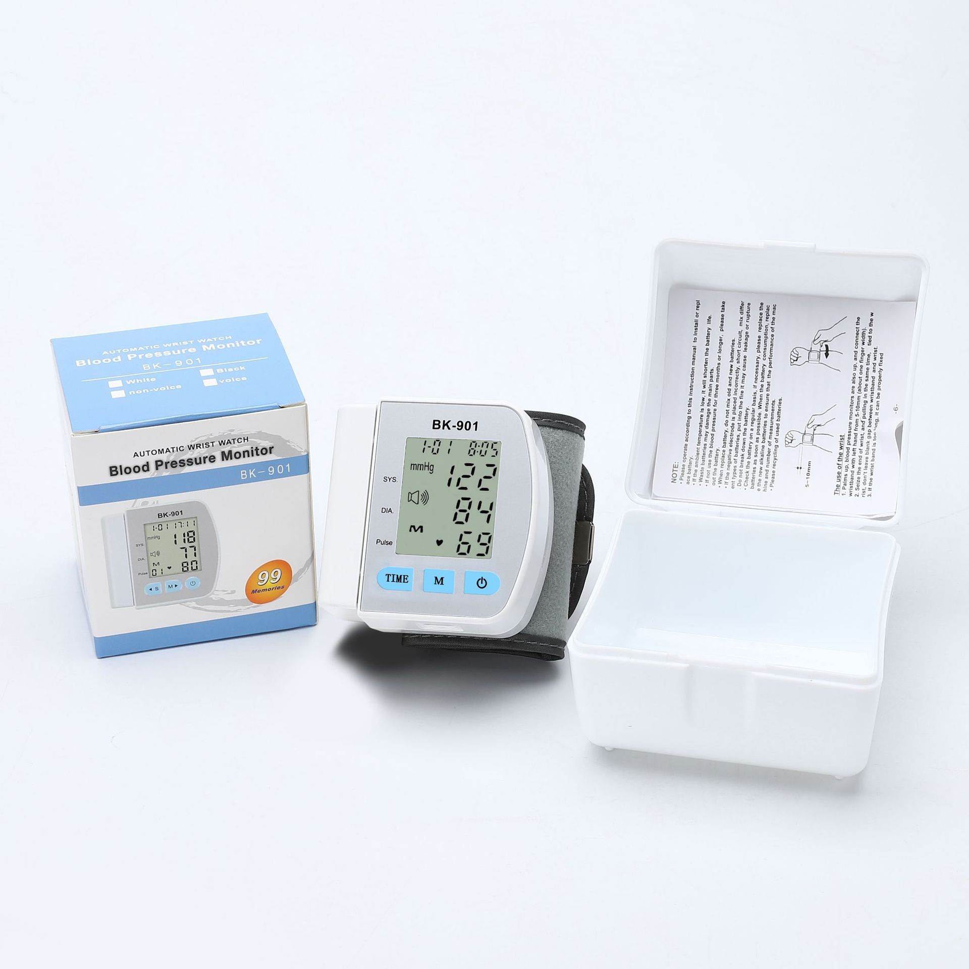 JC501 muñeca exportación de comercio exterior inglés esfigmomanómetro médico de muñeca esfigmomanómetro CE precisión portátil image 14