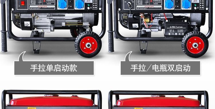 Small gasoline generator 220V single-phase 3kw/5kw/6KW/8KW/10kw/12KW three-phase 380V