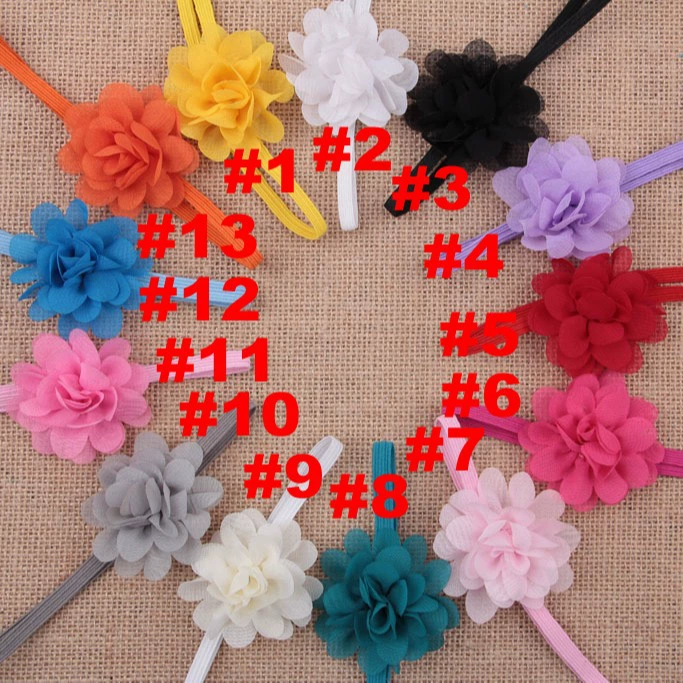 Children's small shiffon headband, hair accessory, European style, (Physicals), thin strap