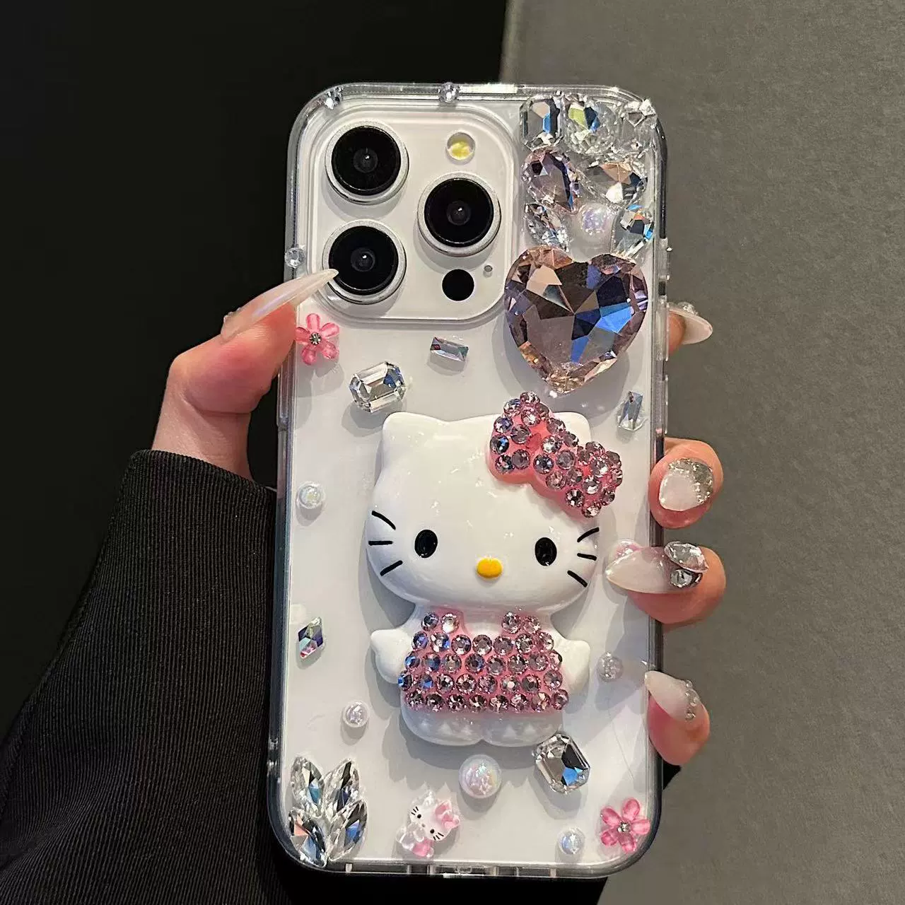 Чехол для Samsung с объёмным рисунком Hello Kitty, совместимый для S25, S24, 24S, S23