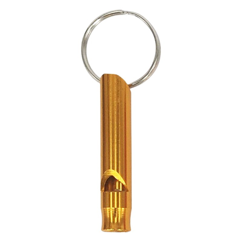 Hebrew 9*47 single-circle color aluminum alloy trumpet whistle Outdoor Safety life-saving survival multi-use hanging buckle tool