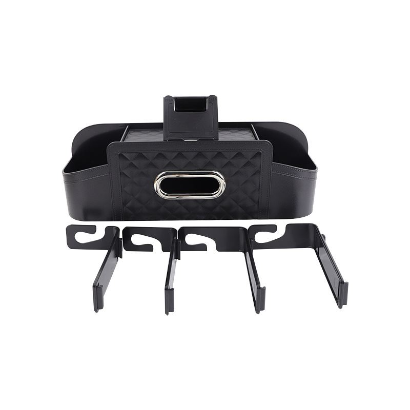 Nuevo asiento trasero del coche bolsa de almacenamiento bolsa colgante asiento trasero del coche de almacenamiento plegable mesa de comedor rack