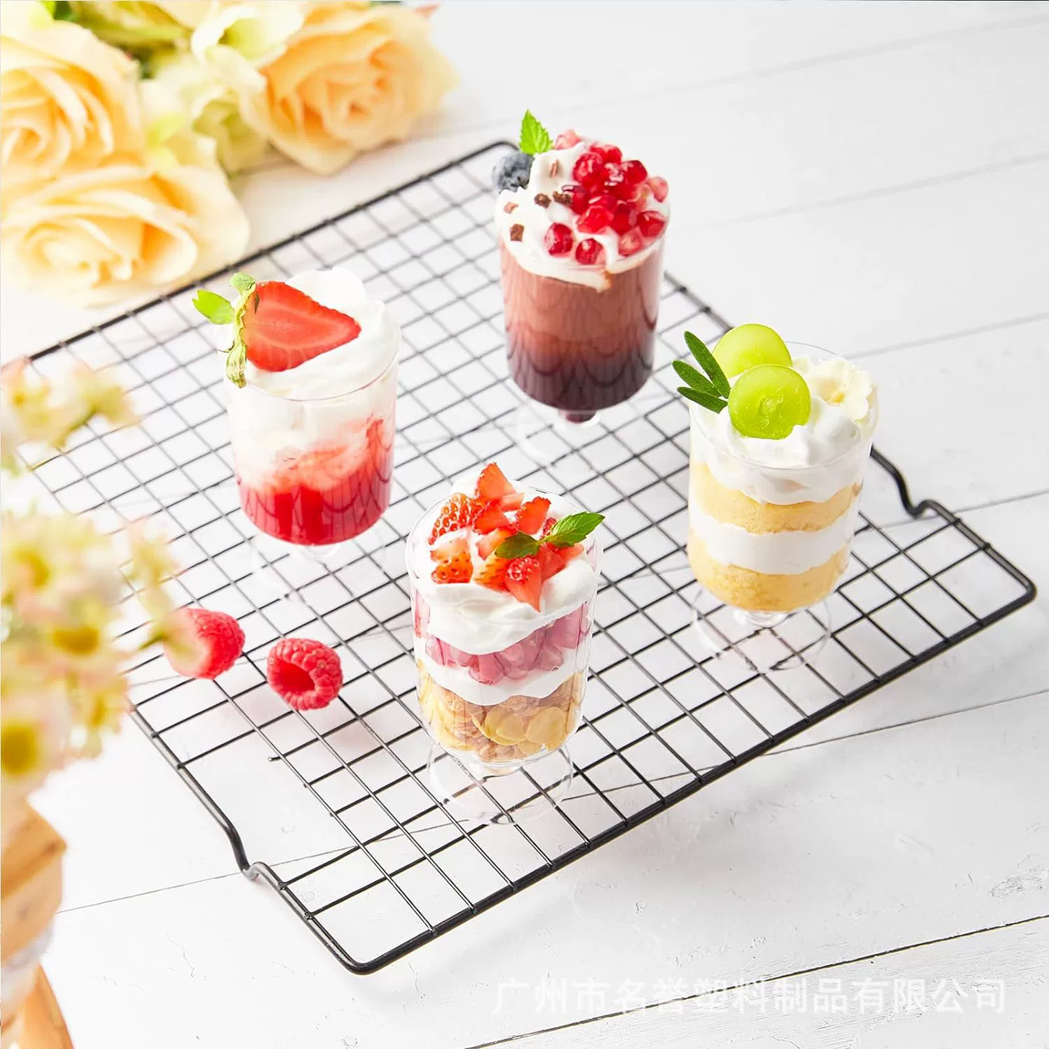 Одноразовый бокал Прозрачный маленький бокал Десерт Мус Бокал Бутинг Бокал