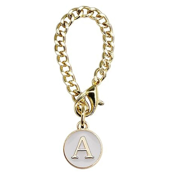 Bold chain single white letter