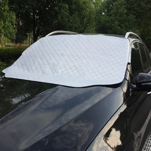 Car sun shade snow shield belt magnet Sun snow shield insulation winter and summer dual-purpose cotton magnetic snow shield