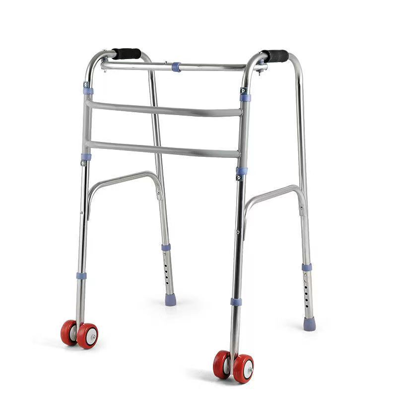高齢者向けアルミ合金製折りたたみ式厚型歩行器、屋外用滑り止めトレーニング・リハビリ専用、多機能スポーツ|undefined