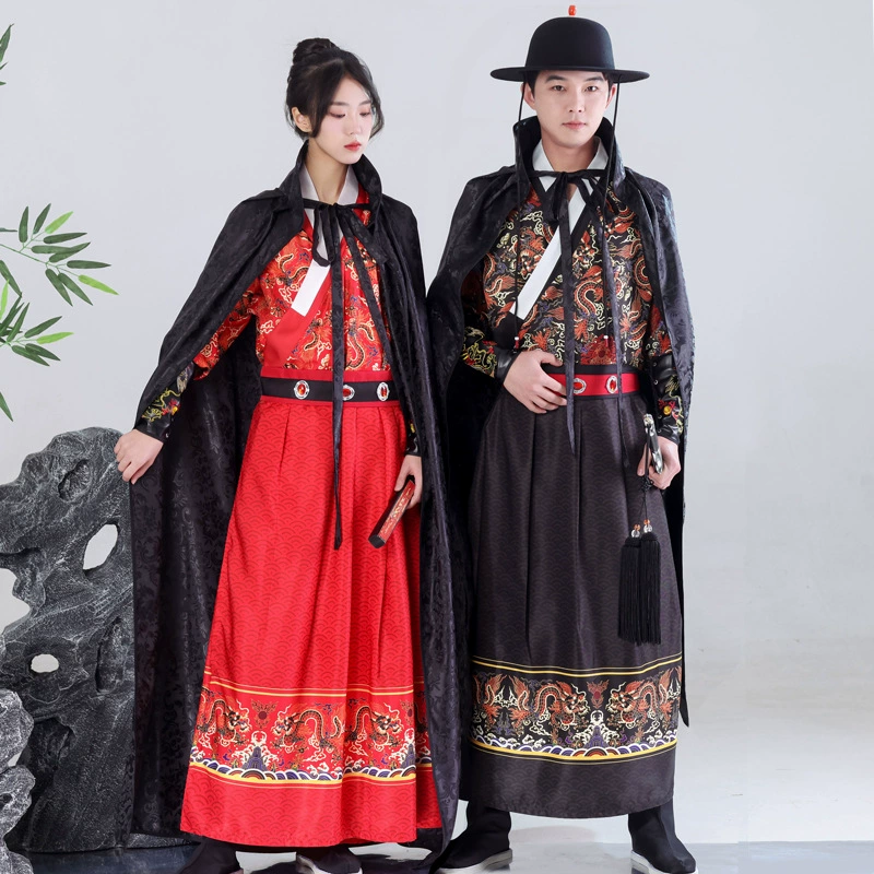Мин Хан одежда летучей рыбы одежда Jinyiwei вышитый весенний нож питон древний костюм китайские мужчины и женщины пара одежда подружки невесты халат дракона