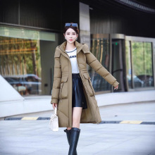 羽绒棉服显瘦中长款女冬季连帽新款时尚洋气高端奢华加厚保暖外套