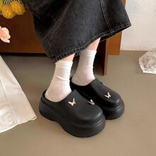 安敛美时尚增高厚底包头拖鞋女夏外穿2025新款百搭防滑凉拖鞋子