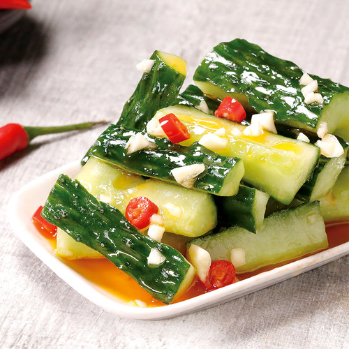 Xiao Hu Duck Crispy Cucumber 288g, Ready-to-Eat Snack, Appetizer for Leisure, Hubei Specialty, Night Snack, Mix with Rice