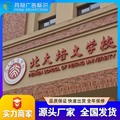 【厂家】学校户外不锈钢楼顶大字墙身大字幕墙大字发光字厂家