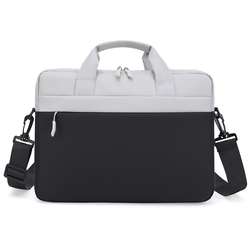 Simple Laptop Bag Shockproof Airbag Laptop Shoulder Bag Large Capacity Business Crossbody Bag Briefcase