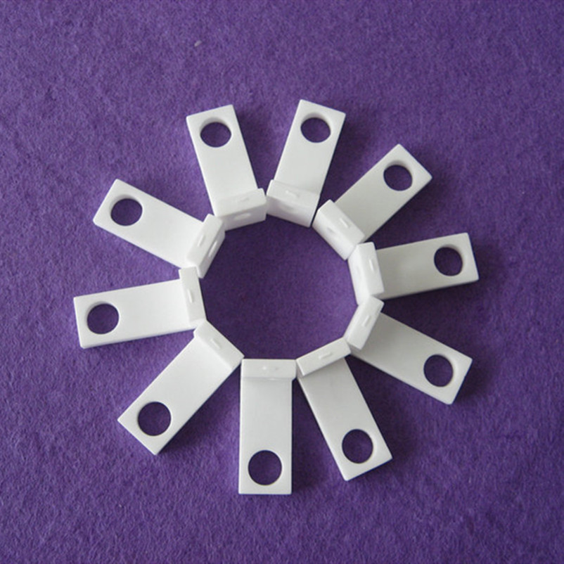 定 制绝缘95%氧化铝陶瓷件 精密加 工带孔陶瓷件 支持打 样