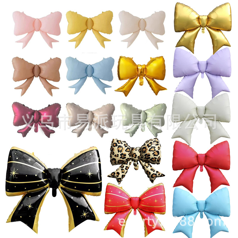 Matte children's balloon with bow for men and women girl's