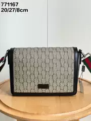 Spring and Summer 2024 New Canvas Messenger Bag Simple khaki Old Flower All-match Shoulder Crossbody Bag for Men and Women