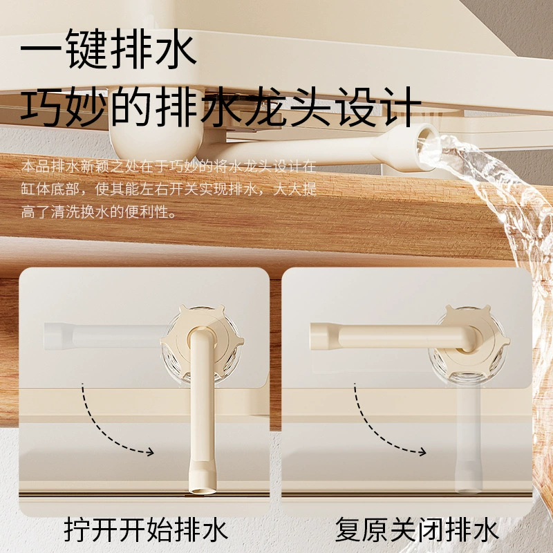 Hermit crab breeding tank ecological landscaping household small villa climbing pet box with climbing platform bottom drainage turtle tank