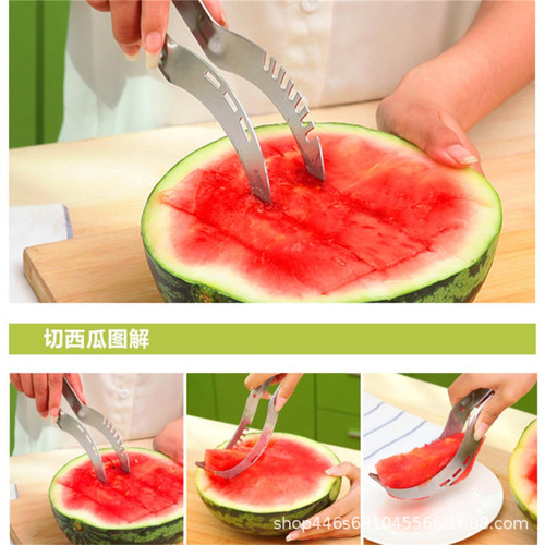 Stainless steel watermelon magic watermelon cutting tool manufacturer watermelon peeler watermelon slicer watermelon opener magic tool