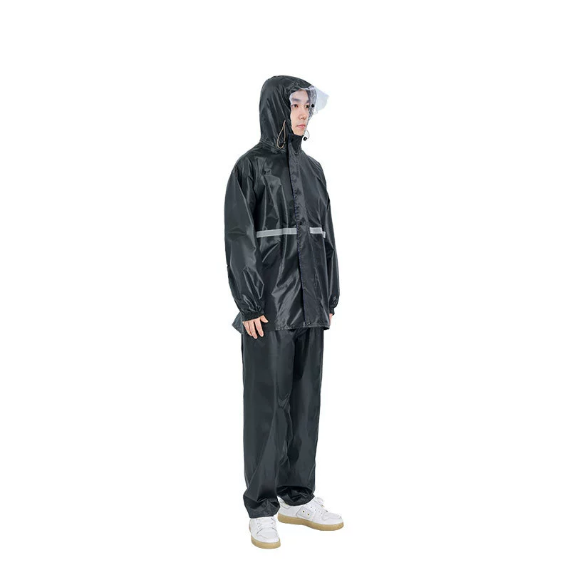 Raincoat, trousers, warm jeans, split double-layer set, oxford cloth