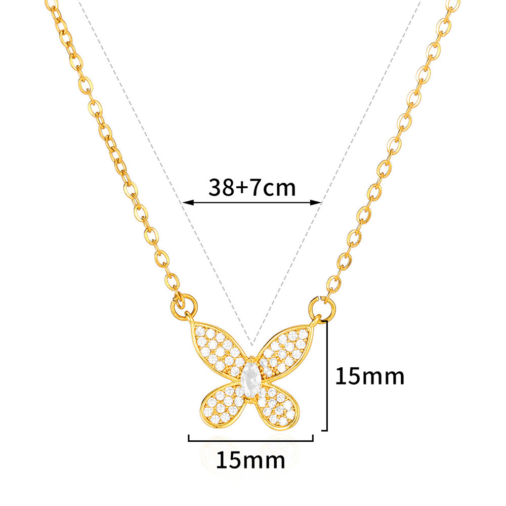 Joyería Al Por Mayor Dulce Estilo Simple Forma De Corazón Nudo De Lazo Acero Inoxidable 304 Cobre Collar Colgante Cadena Portacables display picture 22