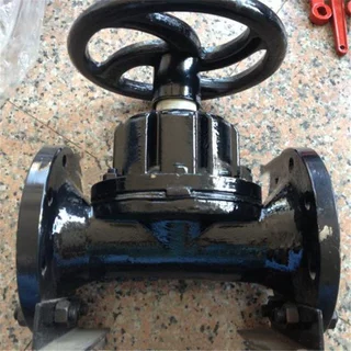 直通式衬胶隔膜阀G46J-16C 铸钢衬胶法兰隔膜阀化工防腐阀门 DN40