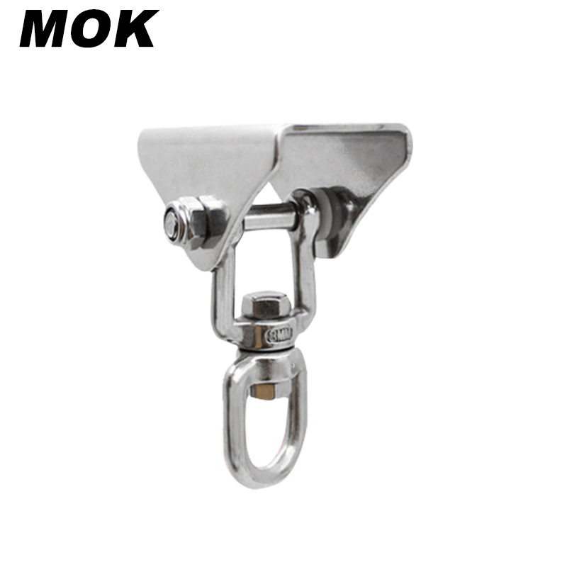 不锈钢吊床配件 圈叉悬挂盘 旋转秋千扣吊椅挂钩拳击沙袋固定盘