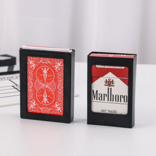 Cross-border hot-selling magic toy card box disappearing cigarette box disappearing poker stealth close-up magic props