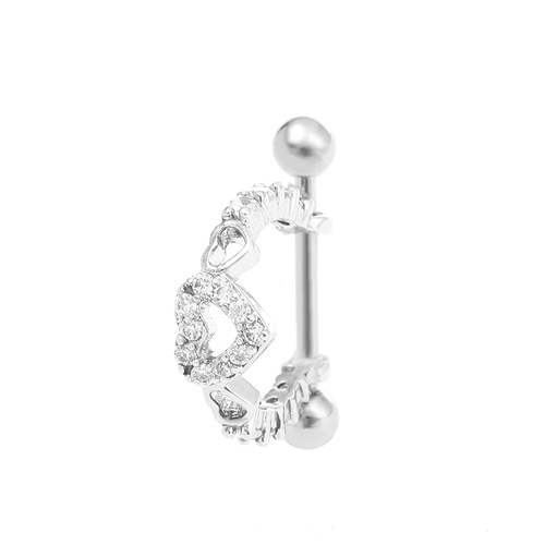 Screw earrings, new trendy love earrings, niche design, simple ear bone nails, trendy ear buckles, light luxury earrings for women