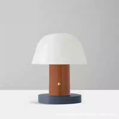 Lámpara de mesa/camping cFx Danish Setago con forma de hongo, luz ambiental nocturna recargable táctil regulable para estudio image 3