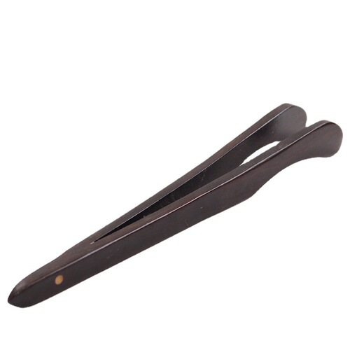 Ebony solid wood tea clip, chicken wing wood rosewood tea set accessories, tea clip