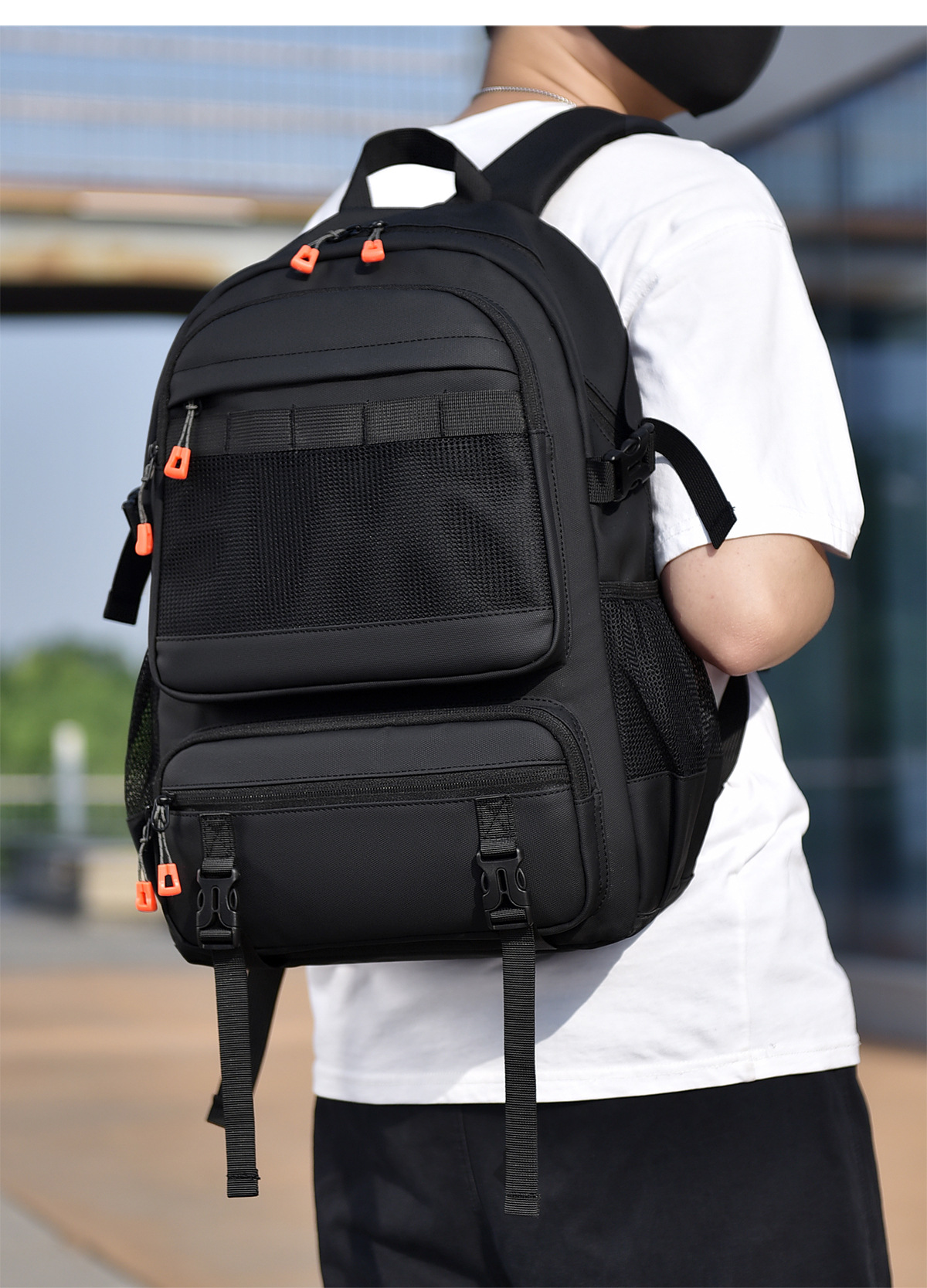 Novi ruksak za sportove na otvorenom s mogućnošću sprječavanja prskanja vode, prijenosna sportska torba velikog kapaciteta, praktični putni ruksak, univerzalni_voghion.com