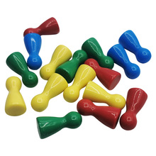 Diy人形亚克力棋子儿童益智桌游玩具配件 大富翁跳棋游戏饰品现货