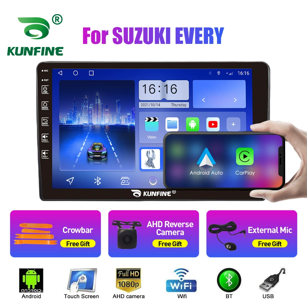Подходит для Suzuki EVERY, 9-дюймовый Android автомобильный навигатор GPS с изображением при движении задним ходом, универсальный моноблок