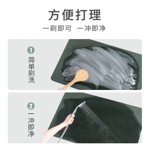 Kitchen floor mats are non-slip and oil-proof, wipeable and wash-free, household water-absorbent and oil-absorbent floor mats, waterproof and oil-proof carpets and stain-resistant mats.