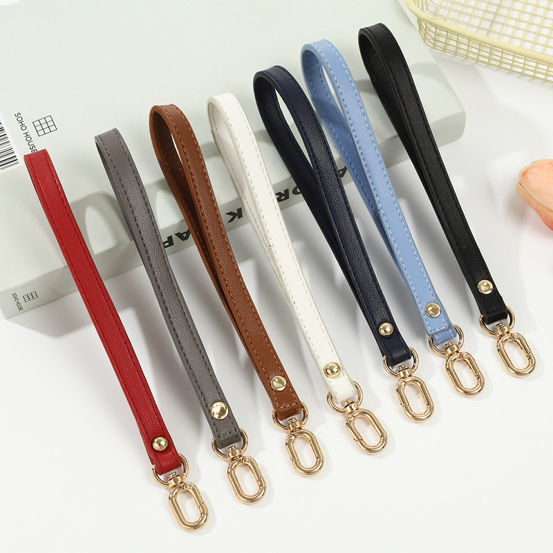 Solid Color Clutch Bag Wrist Strap Bag Strap Accessories Pu Leather Hand Strap Versatile DIY Keychain Bag Replacement Belt Solid Color Clutch Bag Wrist Strap Bag Strap Accessories Pu Leather Hand Strap Versatile DIY Keychain Bag Replacement Belt