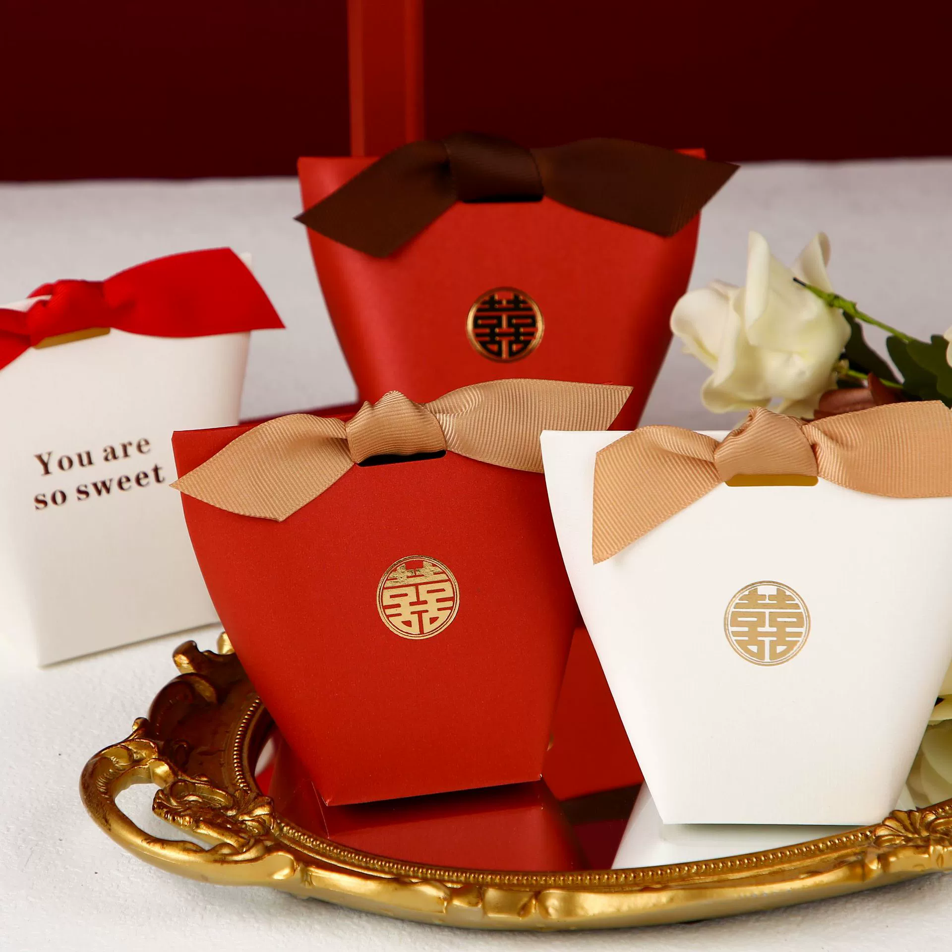 Простая коробка конфет сплошной цвет свадебных конфет Западная коробка конфет в стиле ins коробка конфет обратно Подарочная коробка с печатным рисунком