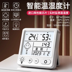 電子デジタル温湿度計 室内用 家庭用 赤ちゃん用 時計 壁掛け温度計