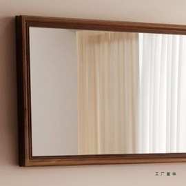 美式复古装饰镜子ins风高颜值挂件卧室入户玄关长条镜子餐厅壁画