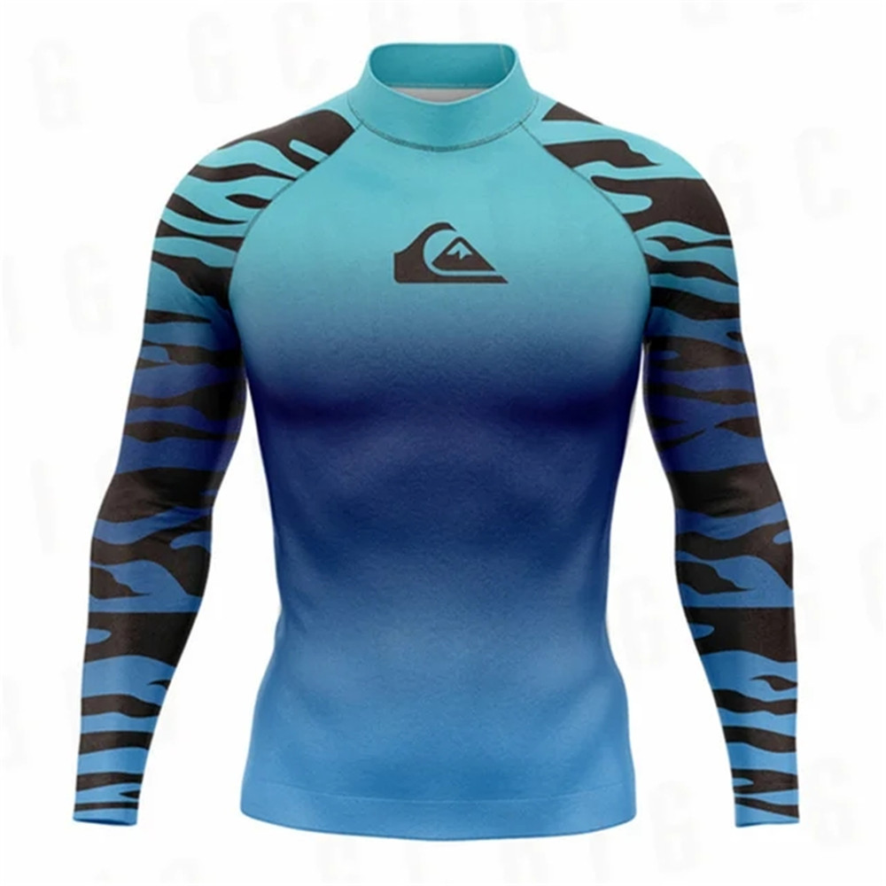 Quiksilver Surfing Suit Outdoor Sports Wetsuit Long-Sleeved Quick-Drying Swimsuit Water Sun Protection Suit Men's Swimsuit