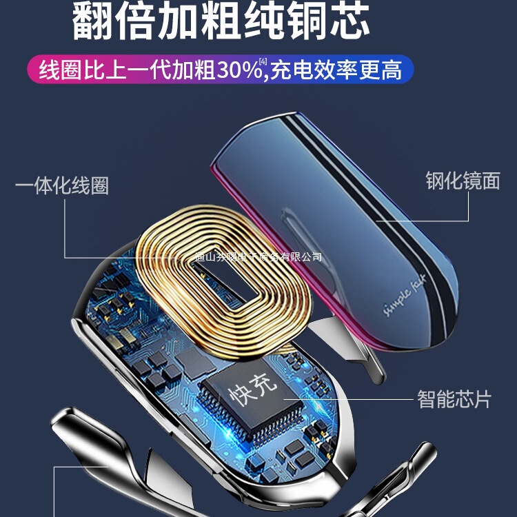 インテリジェントワイヤレス充電器誘導 2025 車高速充電ナビゲーションサポート車の携帯電話ホルダー新しいスタンド|undefined
