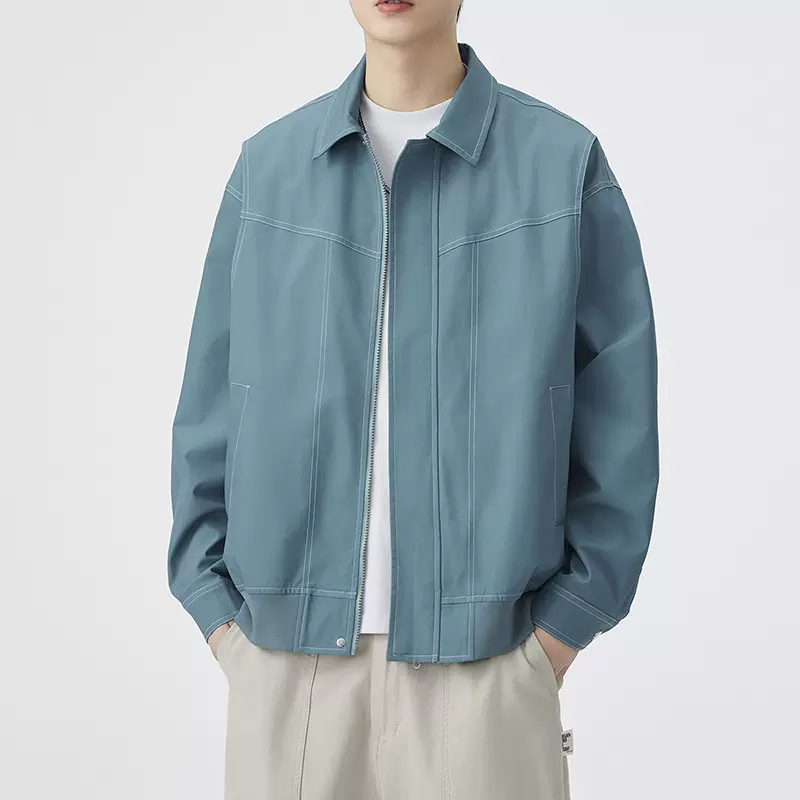 美式PU皮衣男款男士外套春秋季新款立领机车服百搭潮流爆款夹克男