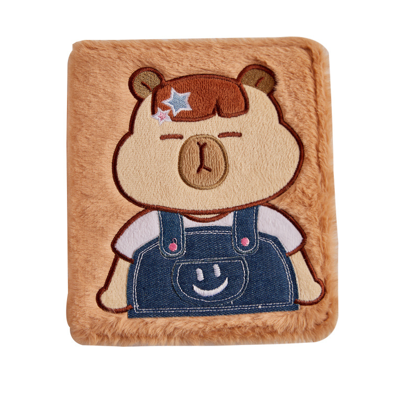 Capibala peluche álbum de tarjetas de chicas A5 página de 4 álbumes de fotos de Gong Ge amor tarjetas pequeñas persiguiendo libros de estrellas