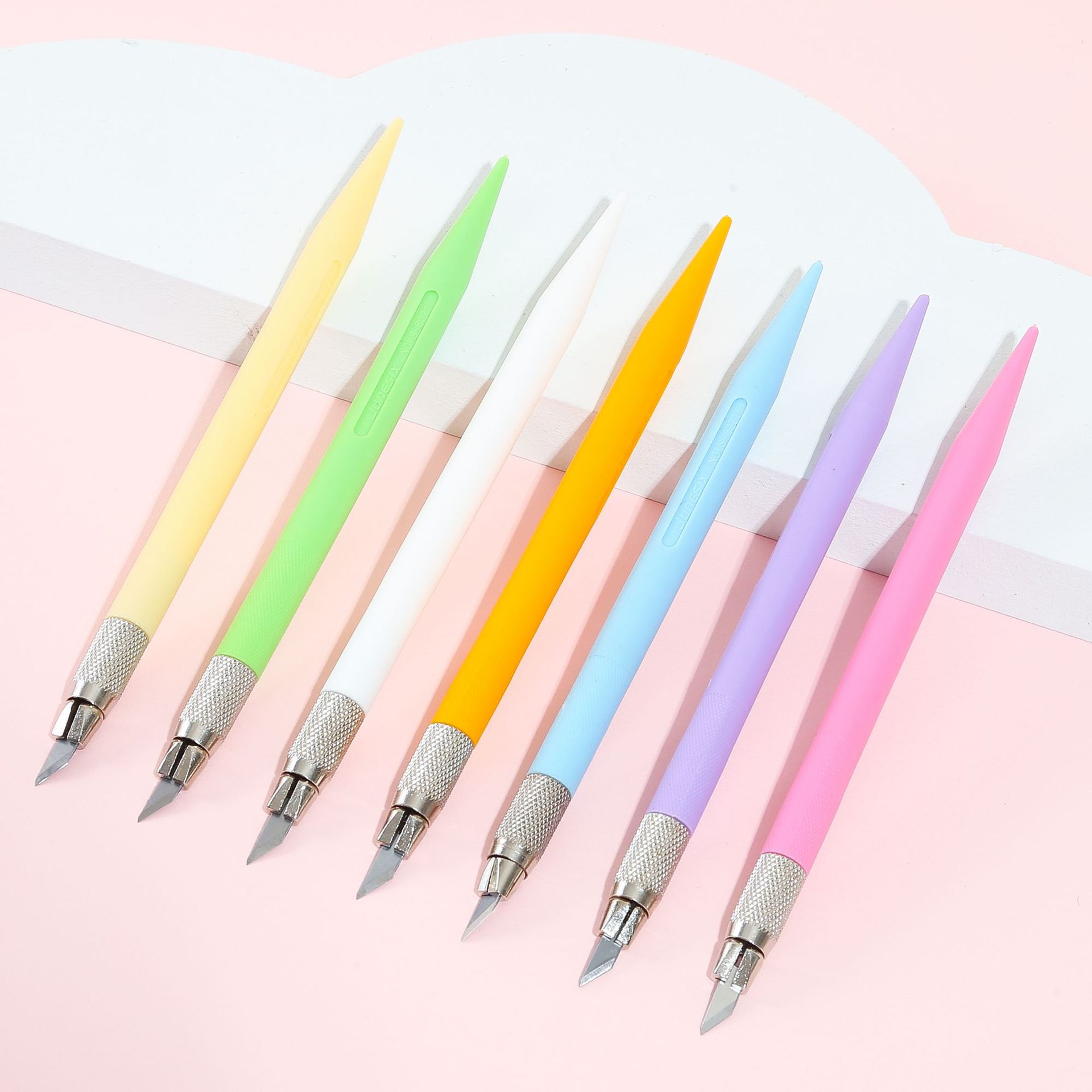 Carving Knife201 Student Carving Knife Mobile Phone Film Utility Knife Rubber Stamp Carving Knife Carving Pen Knife9 Colors