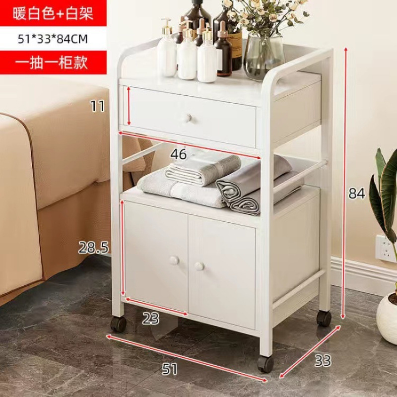 美容室専用トロリー、美容機器収納ラック、機器収納トロリー、多機能可動ツールトロリー|undefined