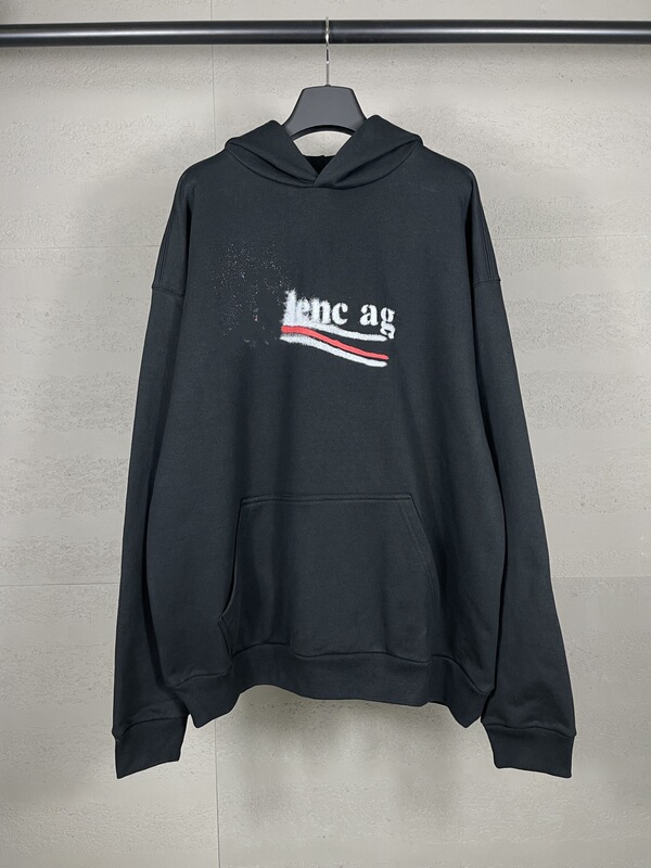 High Version in Stock Bl Home 2024 New Blurred Cola Print Hoodie Os Loose Fit Men's and Women's Sweatshirt