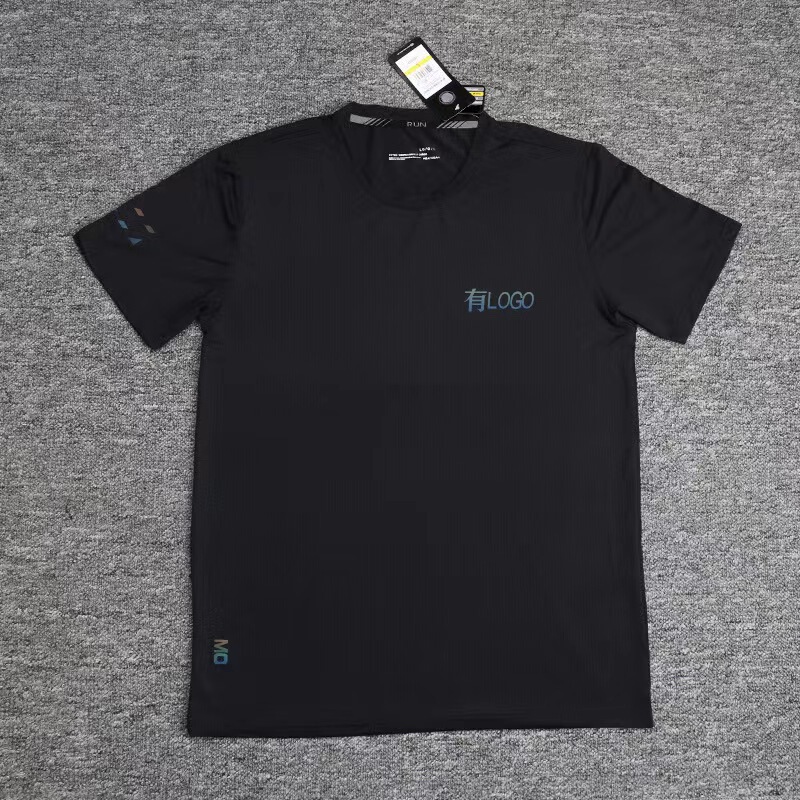 Summer European and American Sports Quick-Drying Short-Sleeved T-Shirt for Men, Summer Loose-Fitting Fitness Elastic Round-Neck Large Size Casual Top Summer European and American Sports Quick-Drying Short-Sleeved T-Shirt for Men, Summer Loose-Fitting Fitness Elastic Round-Neck Large Size Casual Top